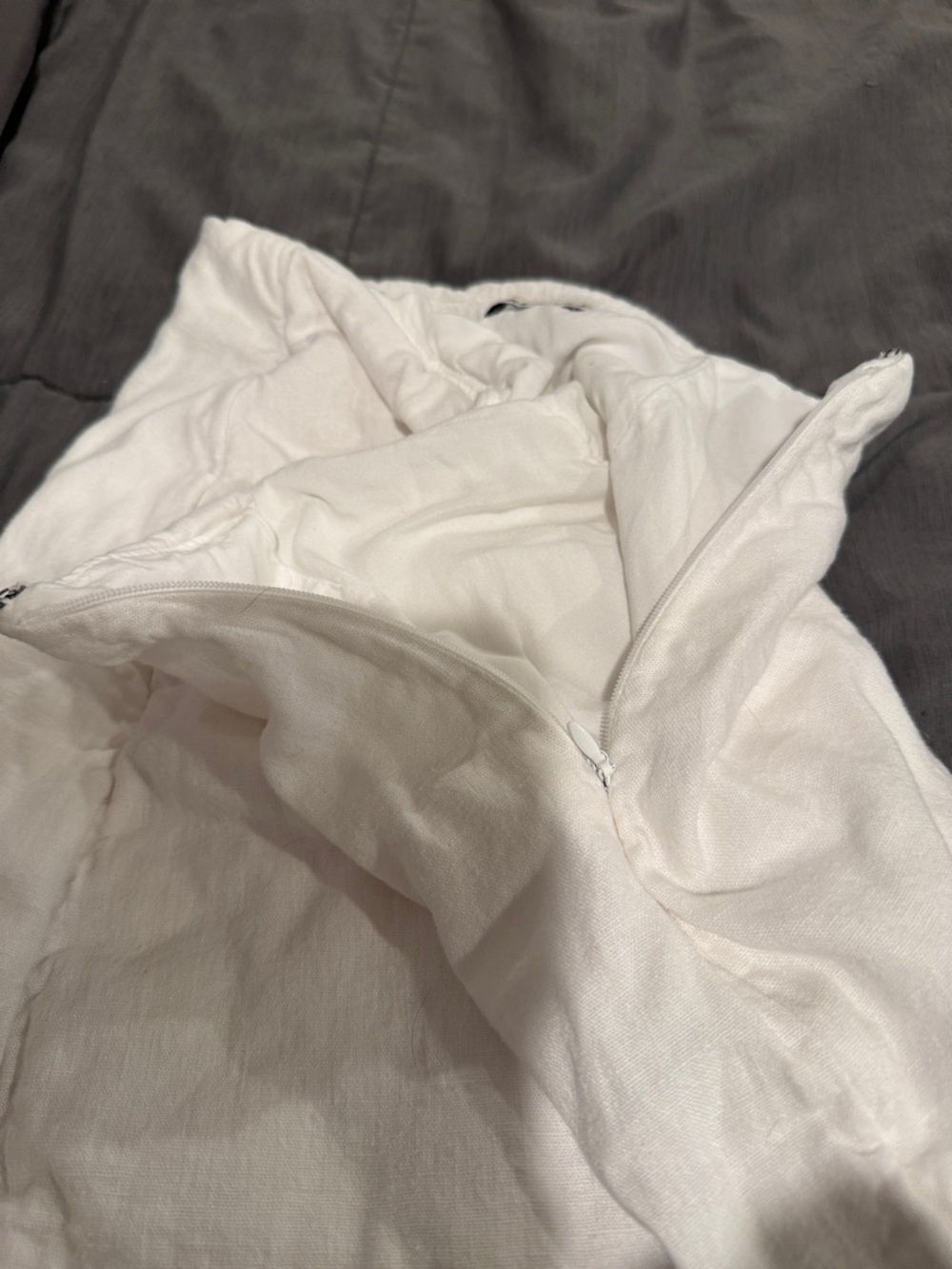 Abercrombie & Fitch White Linen Mini Skort - Picture 4 of 4